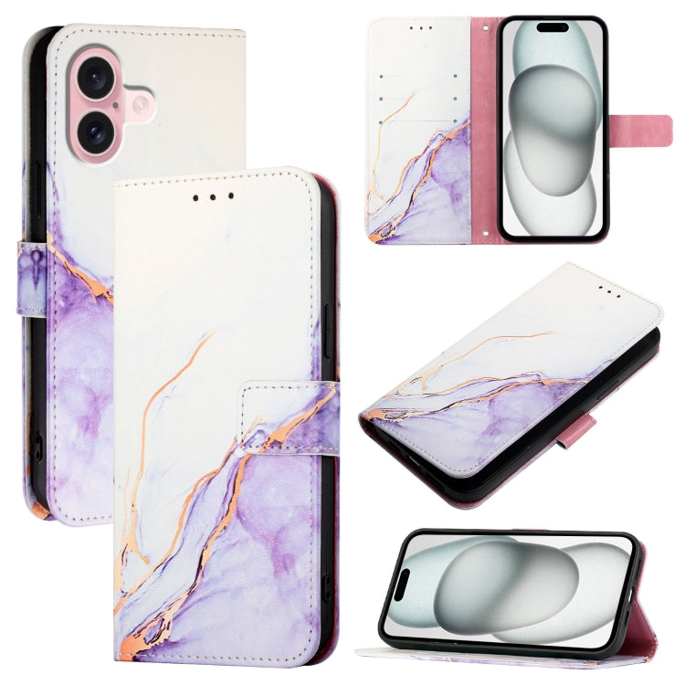 PT003 Marble Pattern Flip Leather Phone Case