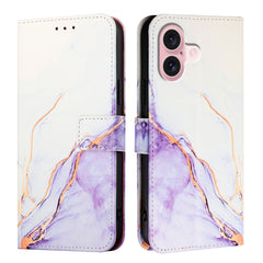 PT003 Marble Pattern Flip Leather Phone Case