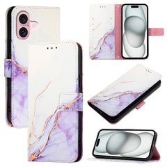 PT003 Marble Pattern Flip Leather Phone Case