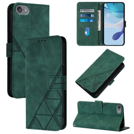 Crossbody 3D Embossed Flip Leather Phone Case, For iPhone 15, For iPod Touch 7 / 6 / 5