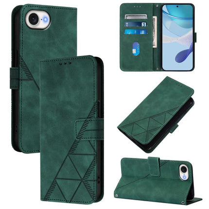 Crossbody 3D Embossed Flip Leather Phone Case, For iPhone 16e / 17e, For iPhone 17 Pro Max, For iPhone 17 Pro, For iPhone 17