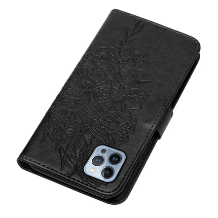 Embossed Butterfly Leather Phone Case, For iPhone 15 Pro Max, For iPhone 15 Pro, For iPhone 15 Plus