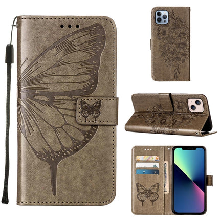 Embossed Butterfly Leather Phone Case, For iPhone 15 Pro Max, For iPhone 15 Pro, For iPhone 15 Plus