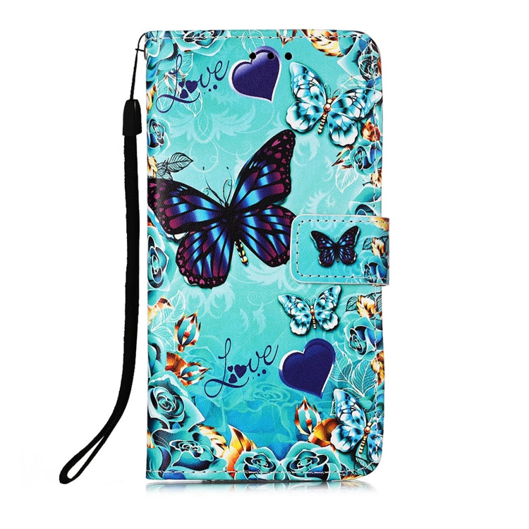 Colored Drawing Pattern Plain Weave Leather Phone Case