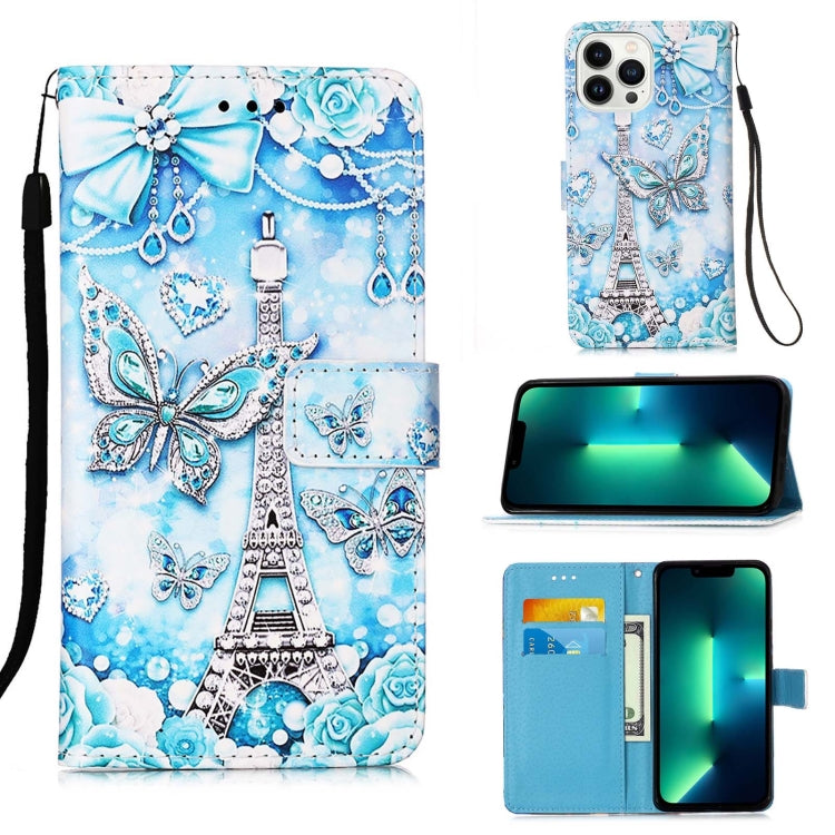 Colored Drawing Pattern Plain Weave Leather Phone Case