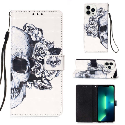 3D Painting Horizontal Flip Leather Phone Case