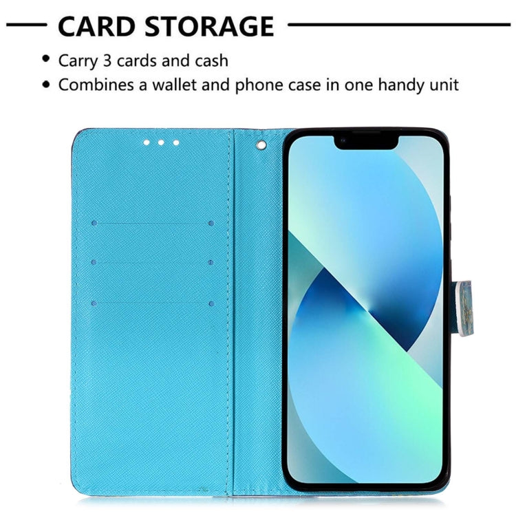 3D Painting Horizontal Flip Leather Phone Case