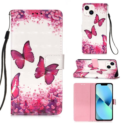 3D Painting Horizontal Flip Leather Phone Case