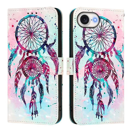 3D Painting Horizontal Flip Leather Phone Case, For iPhone 17e / 16e, For iPhone 17 Pro Max, For iPhone 17 Pro