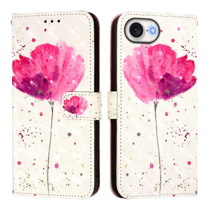 3D Painting Horizontal Flip Leather Phone Case, For iPhone 17e / 16e, For iPhone 17 Pro Max, For iPhone 17 Pro