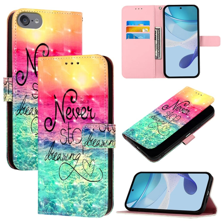 3D Painting Horizontal Flip Leather Phone Case