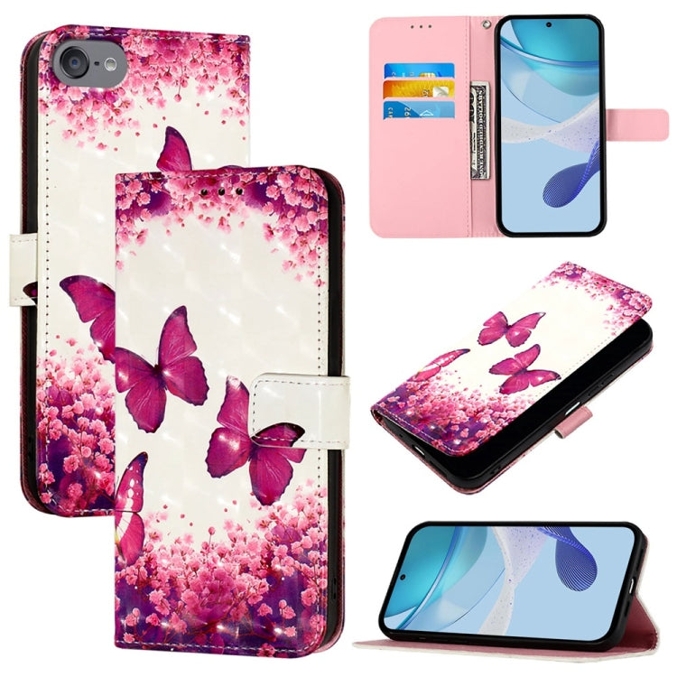 3D Painting Horizontal Flip Leather Phone Case