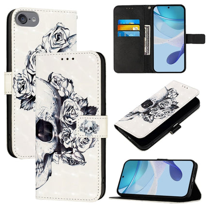 3D Painting Horizontal Flip Leather Phone Case