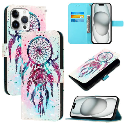 3D Painting Horizontal Flip Leather Phone Case, For iPhone 17, For iPhone Air, For iPhone 16 Pro Max