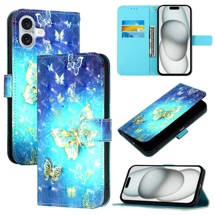 3D Painting Horizontal Flip Leather Phone Case