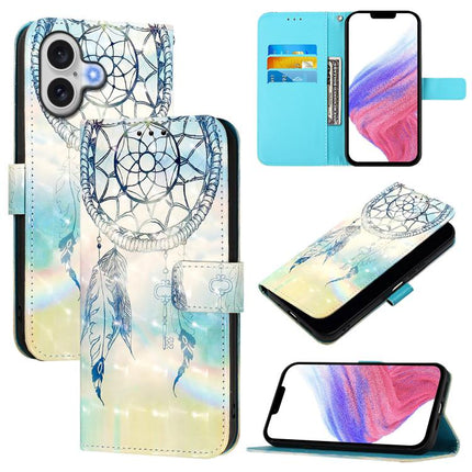 3D Painting Horizontal Flip Leather Phone Case