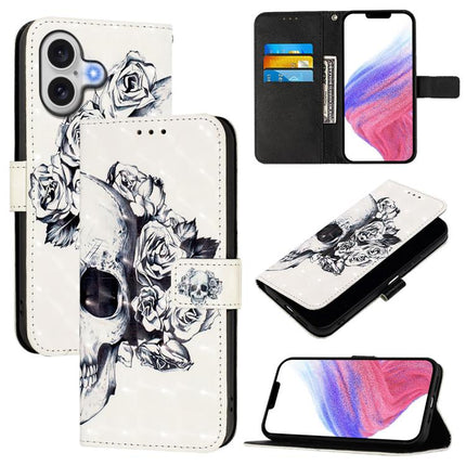 3D Painting Horizontal Flip Leather Phone Case