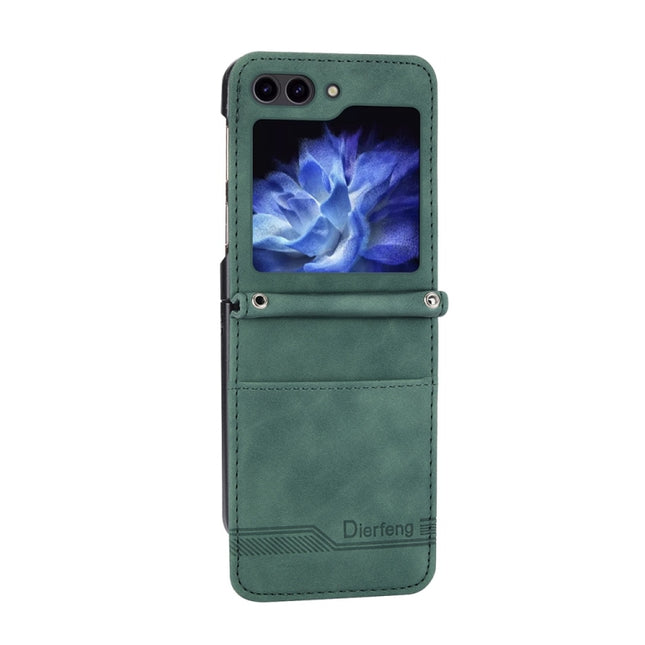 Dierfeng Dream Line TPU + PU Leather Phone Case, For Samsung Galaxy Z Flip6 / Flip7 FE, For Samsung Galaxy Z Fold6, For Samsung Galaxy Z Fold5, For Samsung Galaxy Z Flip5