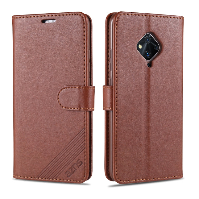 AZNS Sheepskin Texture Horizontal Flip Leather Case with Holder & Card Slots & Wallet, For Vivo Y9s / V17