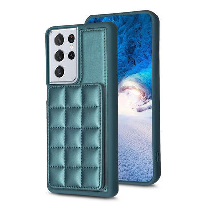 Grid Card Slot Holder Phone Case, For Samsung Galaxy S21 5G, For Samsung Galaxy S21+ 5G, For Samsung Galaxy S21 Ultra 5G