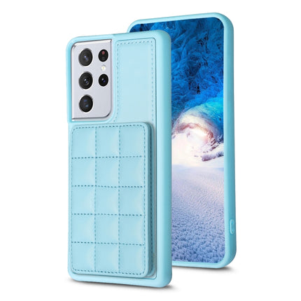 Grid Card Slot Holder Phone Case, For Samsung Galaxy S21 5G, For Samsung Galaxy S21+ 5G, For Samsung Galaxy S21 Ultra 5G