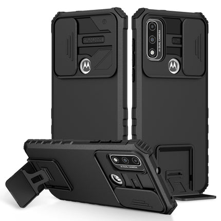 Stereoscopic Holder Sliding Camshield Phone Case, For Motorola Moto G52, For Motorola G Pure, For Motorola Moto G Power 2021