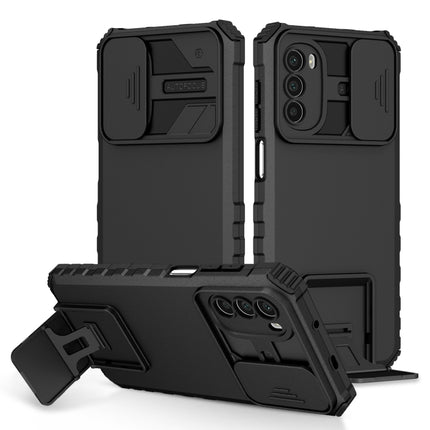 Stereoscopic Holder Sliding Camshield Phone Case, For Motorola Moto G52, For Motorola G Pure, For Motorola Moto G Power 2021