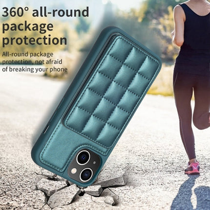 Grid Card Slot Holder Phone Case, For iPhone 14 Plus, For iPhone 15 Pro Max, For iPhone 15 Pro