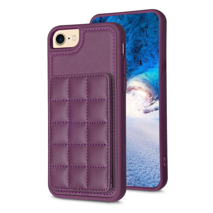 Grid Card Slot Holder Phone Case, For iPhone 14 Pro Max, For iPhone 15, For iPhone SE 2022 / SE 2020 / 8 / 7