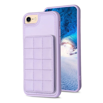 Grid Card Slot Holder Phone Case, For iPhone 14 Pro Max, For iPhone 15, For iPhone SE 2022 / SE 2020 / 8 / 7