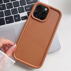 Shockproof Frame Frosted TPU Phone Case, For iPhone 16 Pro Max, For iPhone 16 Pro, For iPhone 16 Plus, For iPhone 16, For iPhone 15 Pro Max, For iPhone 15 Pro