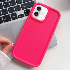 Shockproof Frame Frosted TPU Phone Case, For iPhone 16 Pro Max, For iPhone 16 Pro, For iPhone 16 Plus, For iPhone 16, For iPhone 15 Pro Max, For iPhone 15 Pro