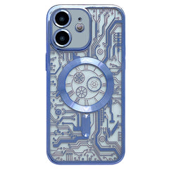 Electroplated Circuit Board Pattern MagSafe Phone Case, For iPhone 12 Pro Max, For iPhone 12 Pro, For iPhone 11 Pro Max, For iPhone 11