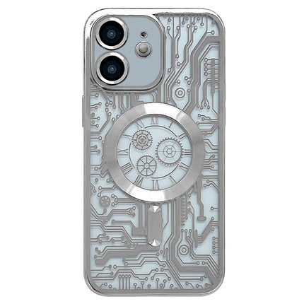 Estuche para teléfono MagSafe con patrón de placa de circuito galvanizado para iPhone 11 Pro