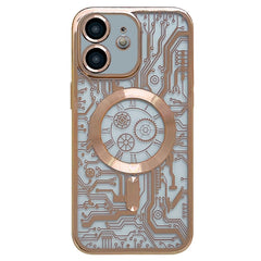 Electroplated Circuit Board Pattern MagSafe Phone Case, For iPhone 12 Pro Max, For iPhone 12 Pro, For iPhone 11 Pro Max, For iPhone 11