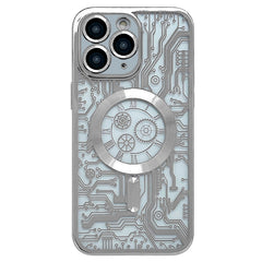 Electroplated Circuit Board Pattern MagSafe Phone Case, For iPhone 11 Pro