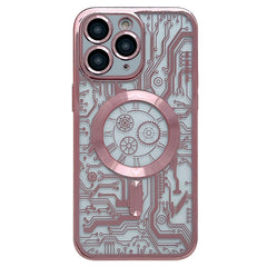 Electroplated Circuit Board Pattern MagSafe Phone Case, For iPhone 11 Pro