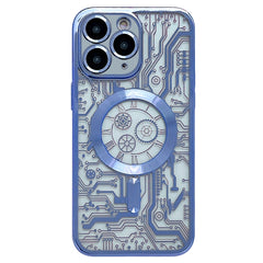 Electroplated Circuit Board Pattern MagSafe Phone Case, For iPhone 12 Pro Max, For iPhone 12 Pro, For iPhone 11 Pro Max, For iPhone 11