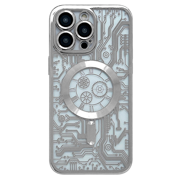 Electroplated Circuit Board Pattern MagSafe Phone Case, For iPhone 12 Pro, For iPhone 11 Pro Max, For iPhone 11