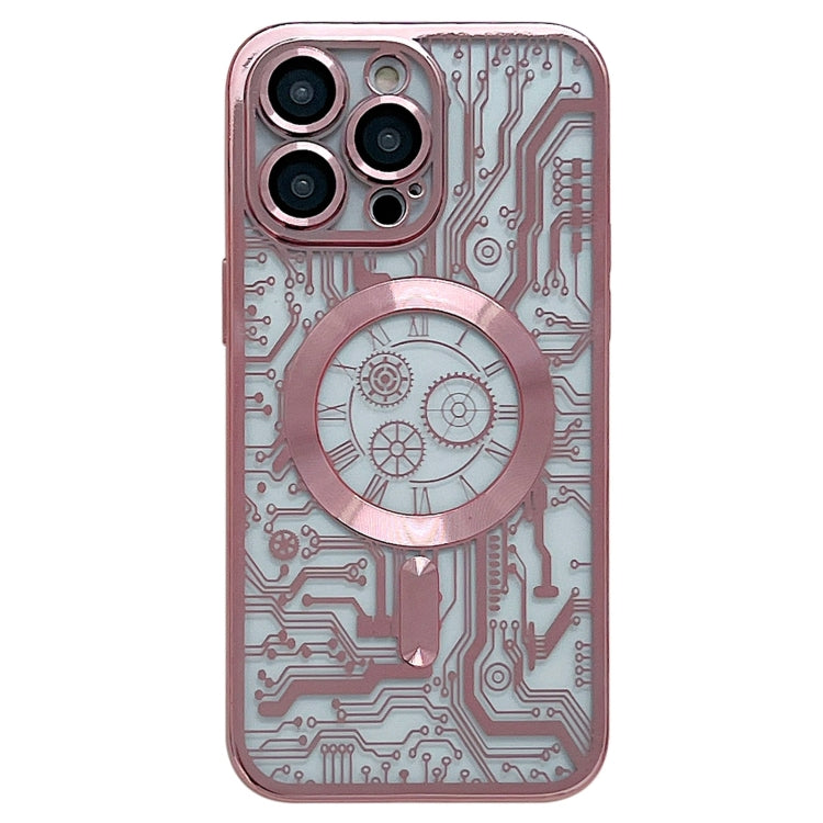 Electroplated Circuit Board Pattern MagSafe Phone Case, For iPhone 12 Pro, For iPhone 11 Pro Max, For iPhone 11