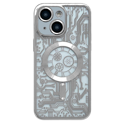 Estuche para teléfono MagSafe con patrón de placa de circuito galvanizado, para iPhone 14 Plus, para iPhone 14, para iPhone 14 Pro, para iPhone 14 Pro Max