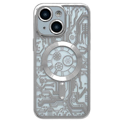 Electroplated Circuit Board Pattern MagSafe Phone Case, For iPhone 14 Plus, For iPhone 14, For iPhone 14 Pro, For iPhone 14 Pro Max