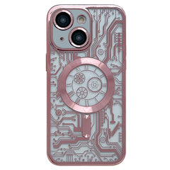 Electroplated Circuit Board Pattern MagSafe Phone Case, For iPhone 14 Plus, For iPhone 14, For iPhone 14 Pro, For iPhone 14 Pro Max