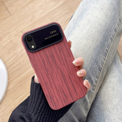 Wood Grain TPU Phone Case with Lens Film, For iPhone 11, For iPhone 11 Pro, For iPhone X / XS, For iPhone XR, For iPhone XS Max, For iPhone 8 Plus / 7 Plus