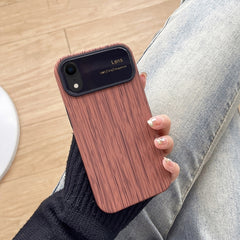 Wood Grain TPU Phone Case with Lens Film, For iPhone 11, For iPhone 11 Pro, For iPhone X / XS, For iPhone XR, For iPhone XS Max, For iPhone 8 Plus / 7 Plus