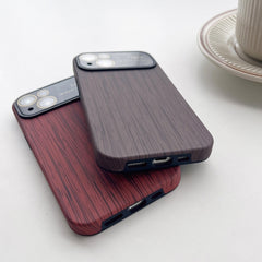 Wood Grain TPU Phone Case with Lens Film, For iPhone 11, For iPhone 11 Pro, For iPhone X / XS, For iPhone XR, For iPhone XS Max, For iPhone 8 Plus / 7 Plus