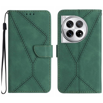 Stitching Embossed Leather Phone Case, For OnePlus Nord 4 5G, For OnePlus Nord CE4, For OnePlus 12R 5G Global, For OnePlus 12 5G Global