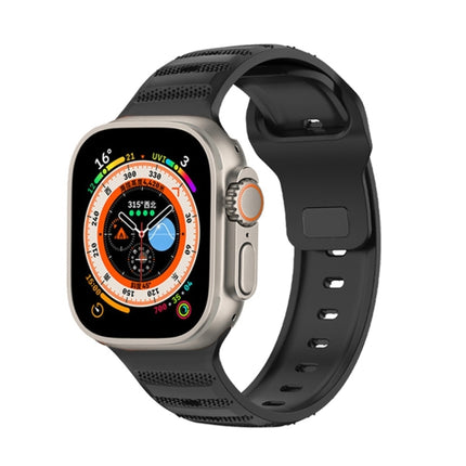 Dot Texture Fluororubber Watch Band, For Apple Watch 8 45mm, For Apple Watch Ultra 2 49mm, For Apple Watch SE 2022 40mm, For Apple Watch 9 45mm