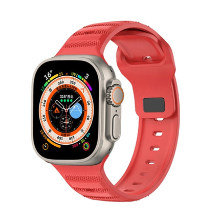 Dot Texture Fluororubber Watch Band, For Apple Watch 8 45mm, For Apple Watch Ultra 2 49mm, For Apple Watch SE 2022 40mm, For Apple Watch 9 45mm
