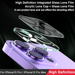 imak High Definition Integrated Glass Lens Film, For iPhone 15 Pro / 15 Pro Max, For iPhone 15 / 15 Plus
